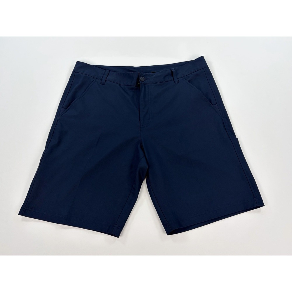 Fila Sport Golf Shorts Men's 36 Navy Blue Performance Quick Dry Flat Front Chino